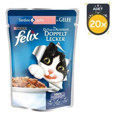 Felix Somon Sardalya Yaş Pouch Mama 100 GR * 20 ADET