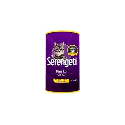 SERENGETİ KEDİ KONSERVE DANA ETLİ 400 GR X 24 ADET