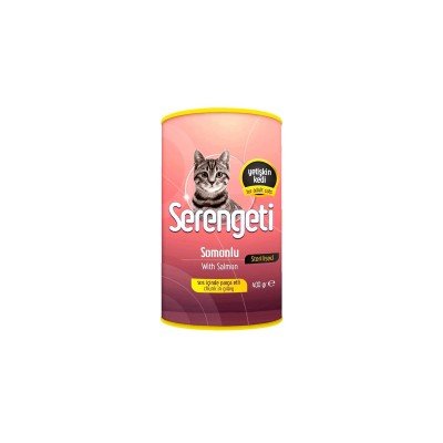 SERENGETİ KISIR KEDİ KONSERVE SOMON ETLİ 400 GR X 24 ADET