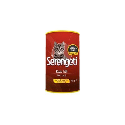 SERENGETİ KEDİ KONSERVE KUZU ETLİ 400 GR X 24 ADET