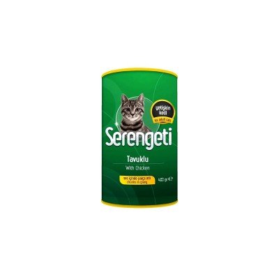 SERENGETİ KEDİ KONSERVE TAVUK ETLİ 400 GR X 24 ADET